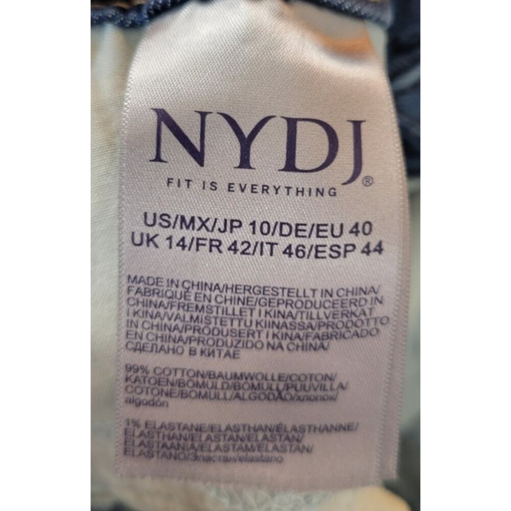 NYDJ Marilyn Straight Leg Jeans Size 10 - Picture 5 of 7